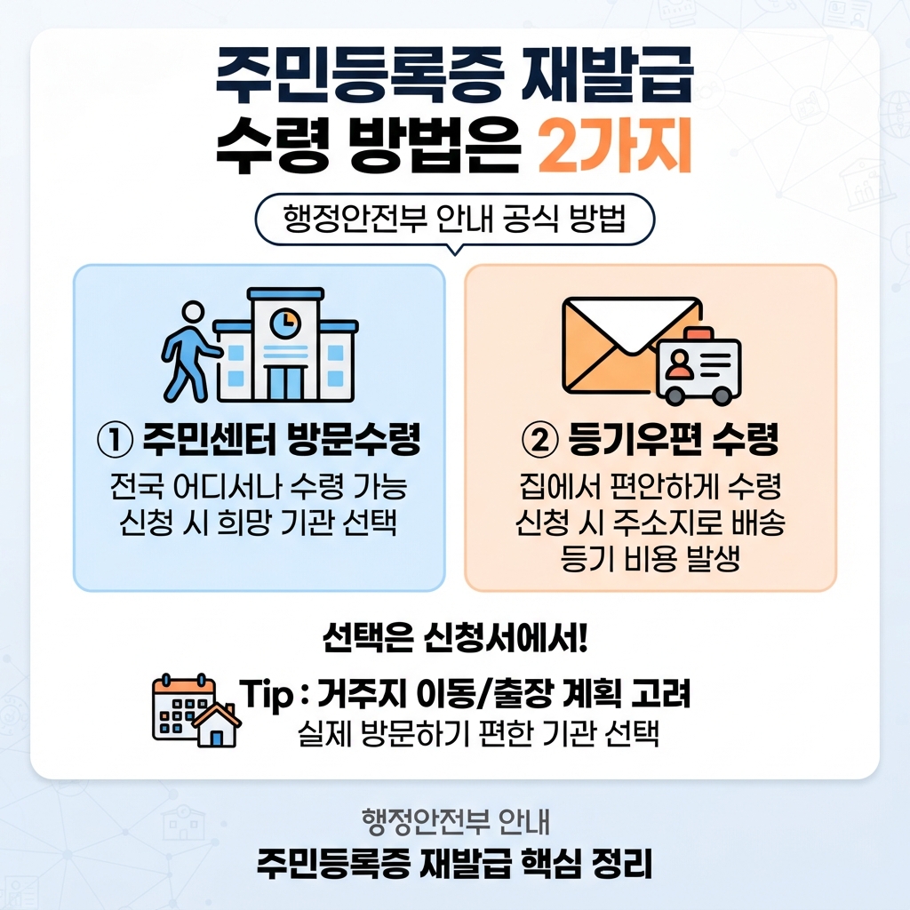 주민등록증 재발급 신청하러 가기