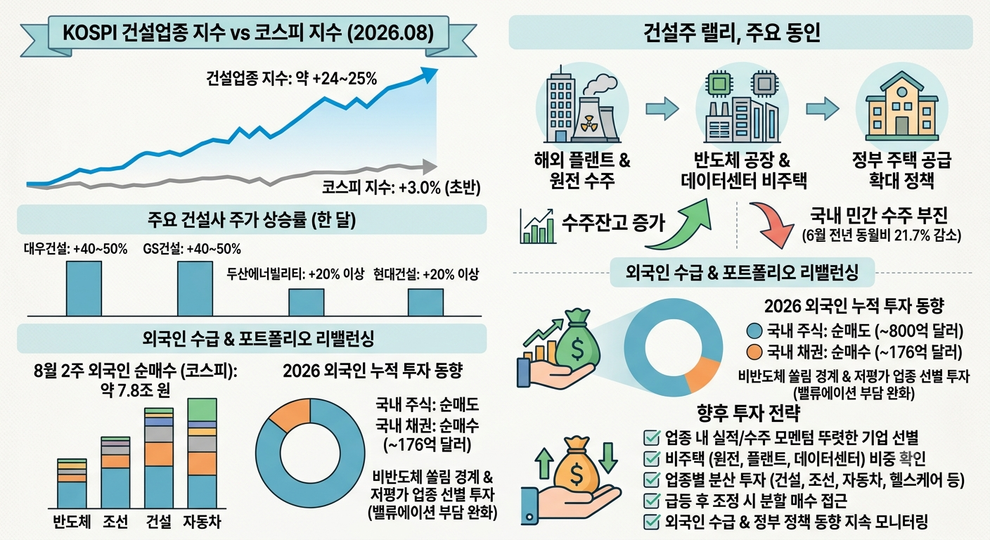 비반도체 주식 (건설주, 외국인수급, 전략)