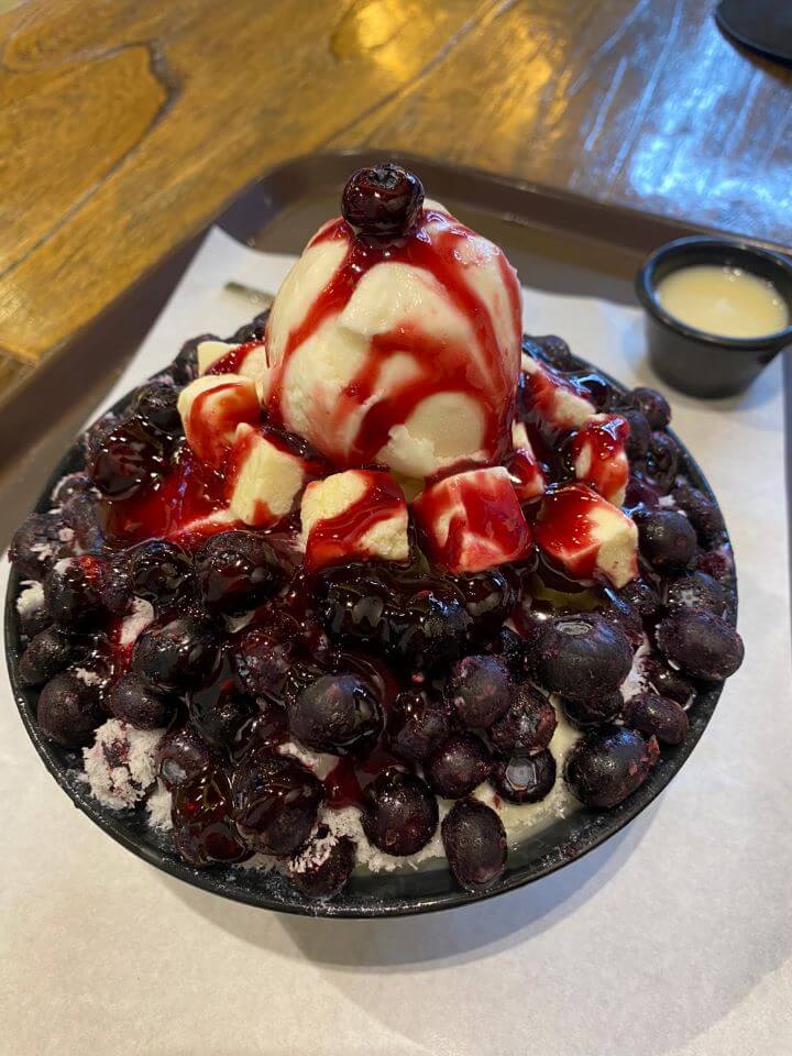 블루베리-치즈-설빙