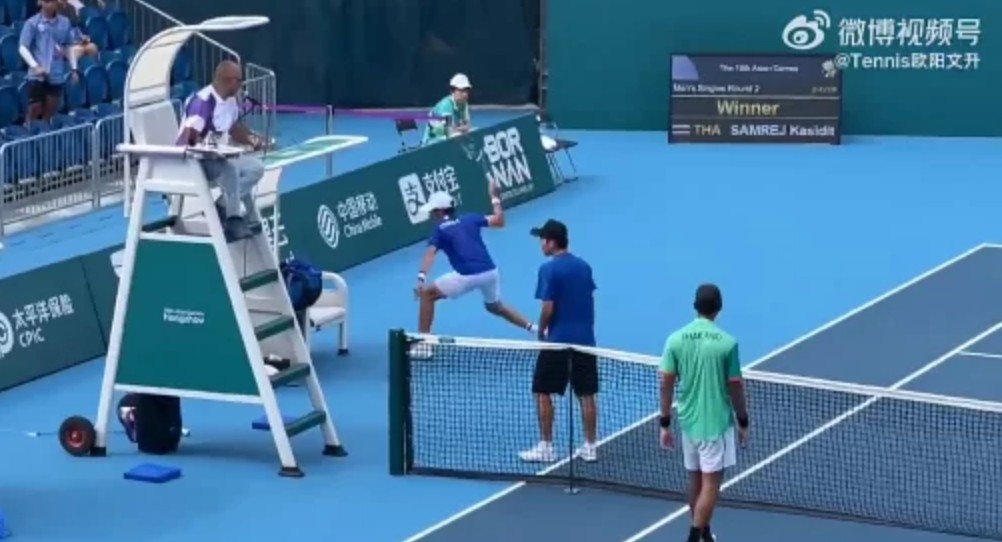 권순우 라켓 비매너 논란