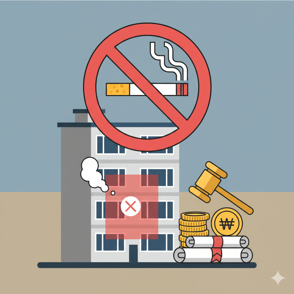 공동주택 세대 금연구역 지정과 과태료 도입 법안