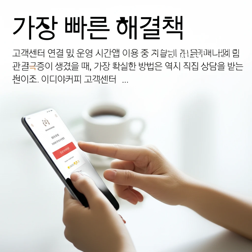 이디야 멤버스 앱 실행 안 될 때 조..