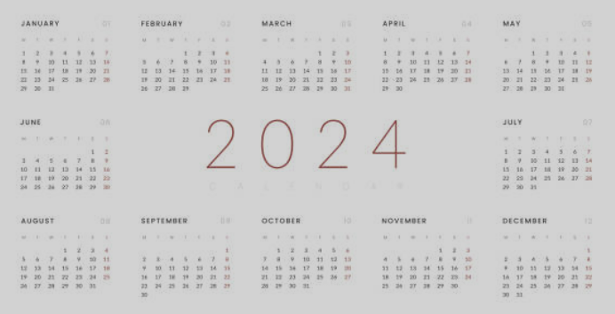 24년달력공휴일