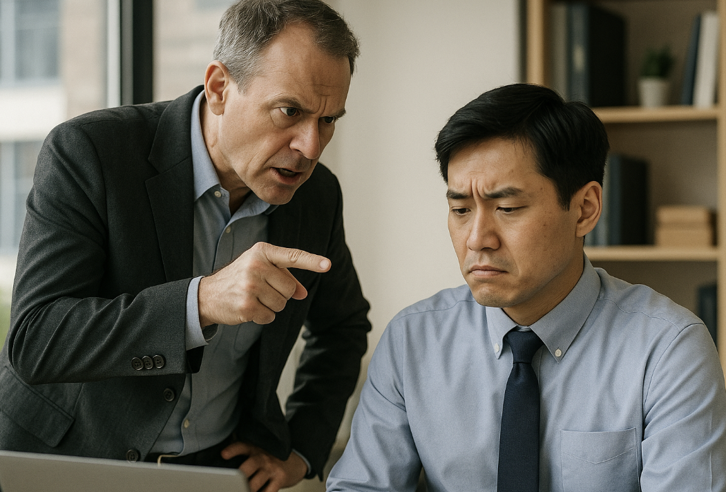 상사와의 대화에서 피해야 하는 말투