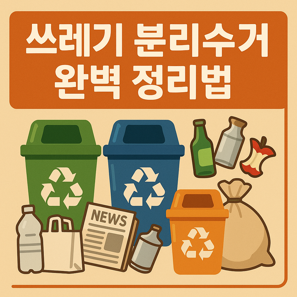 쓰레기 분리수거 완벽 정리법