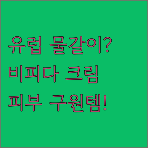 유럽 석회수 물갈이 방지하는 비피다 ..