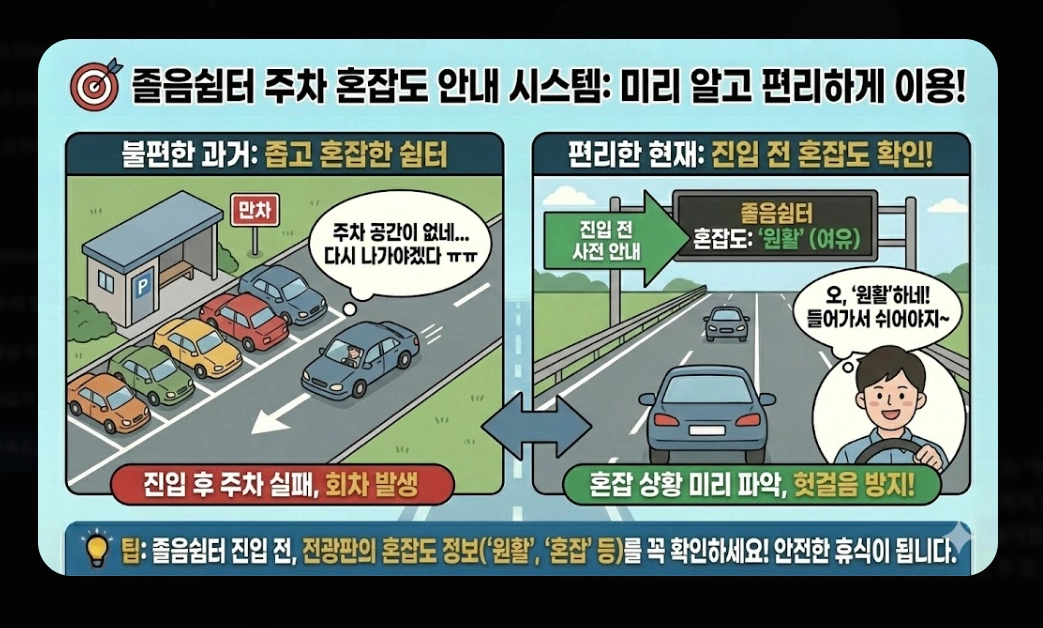고속도로 휴게소 주차(2026년, 기본 규정, 안내 시스템)(+ 개방형 휴게소)