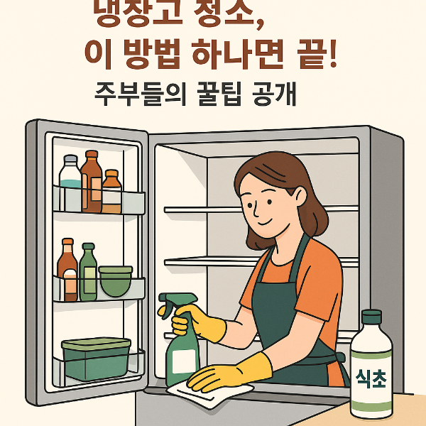 냉장고 청소, 이 방법 하나면 끝! 주부들의 꿀팁 공개