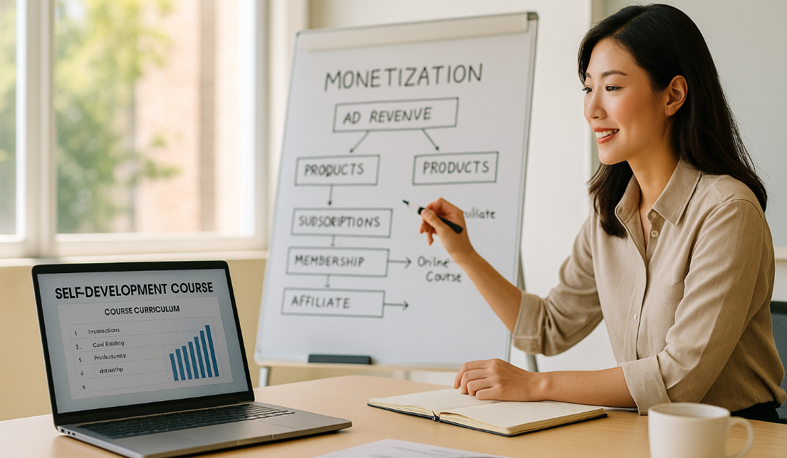 자기계발 커리큘럼과 수익화 전략을 기획 중인 크리에이터