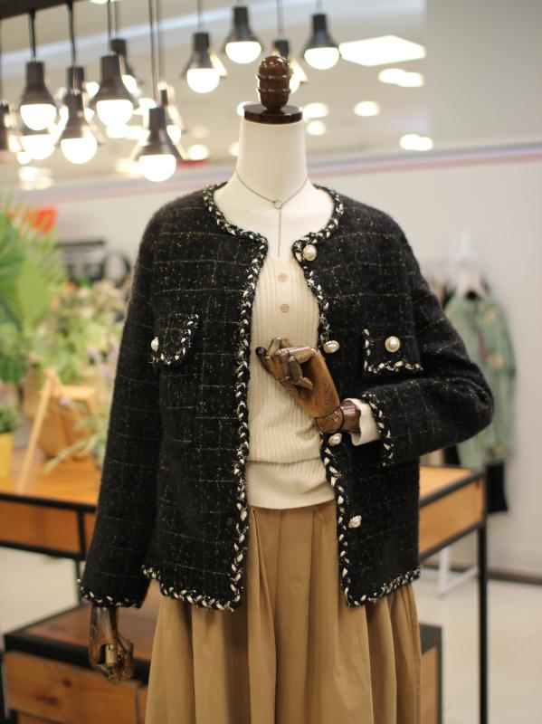 스테파니 진주 니트 자켓 A22JK2312