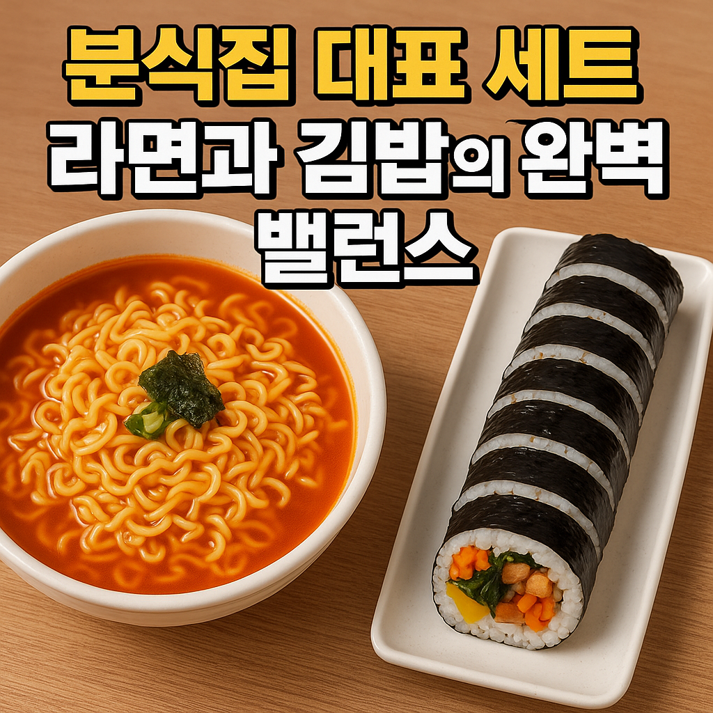 라면과 김밥