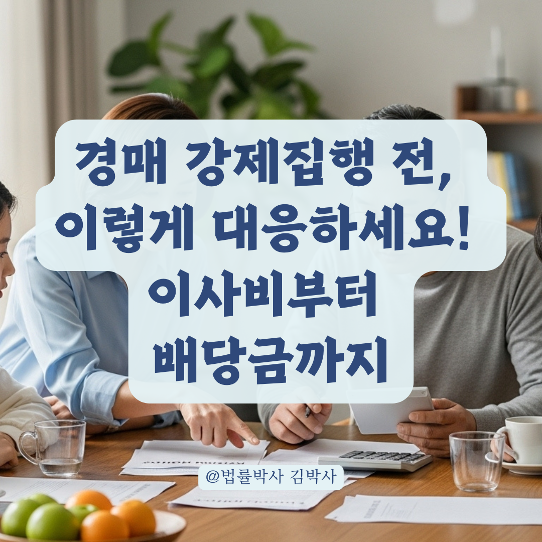 경매 강제집행 전 소유자의 대응 전략, 명도합의부터 배당금까지 핵심 요약.