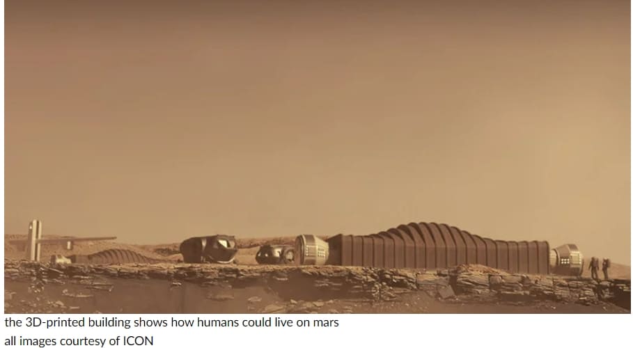 인간의 3D 프린팅 화성 거주지 VIDEO: ICON 3D prints simulated mars habitat designed for NASA by bjarke ingels group
