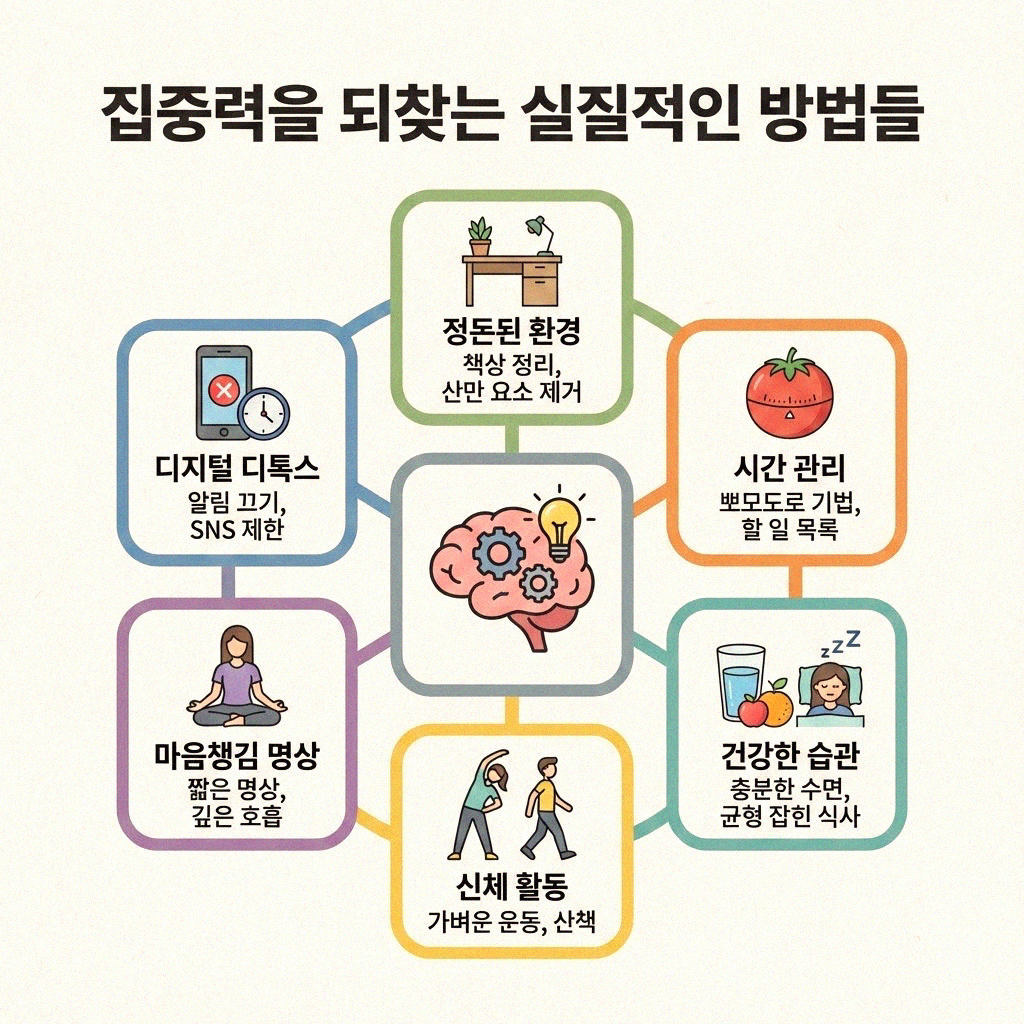 집중력이 필요할 때 나를 알아차리는 지혜