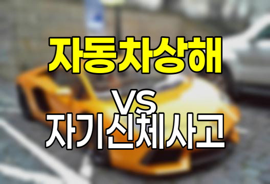 자동차 상해 vs 자기신체사고, 다이렉트 자동차보험 선택