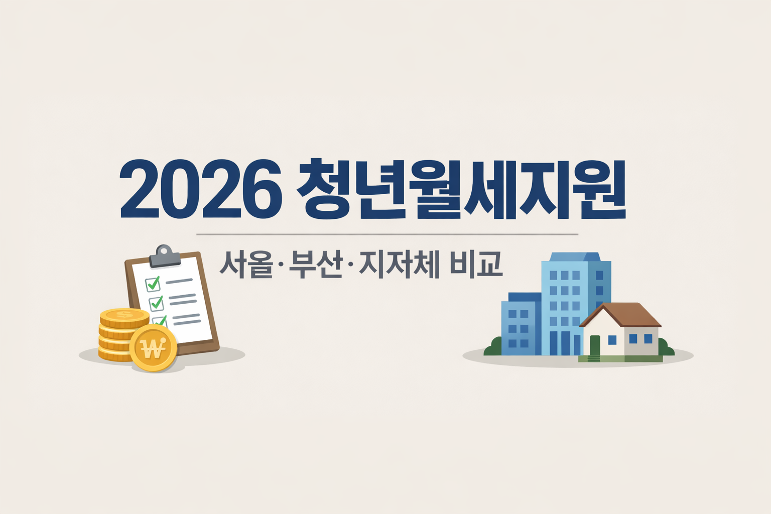 2026 청년월세지원 서울 부산 지자체별 월세지원 비교 썸네일