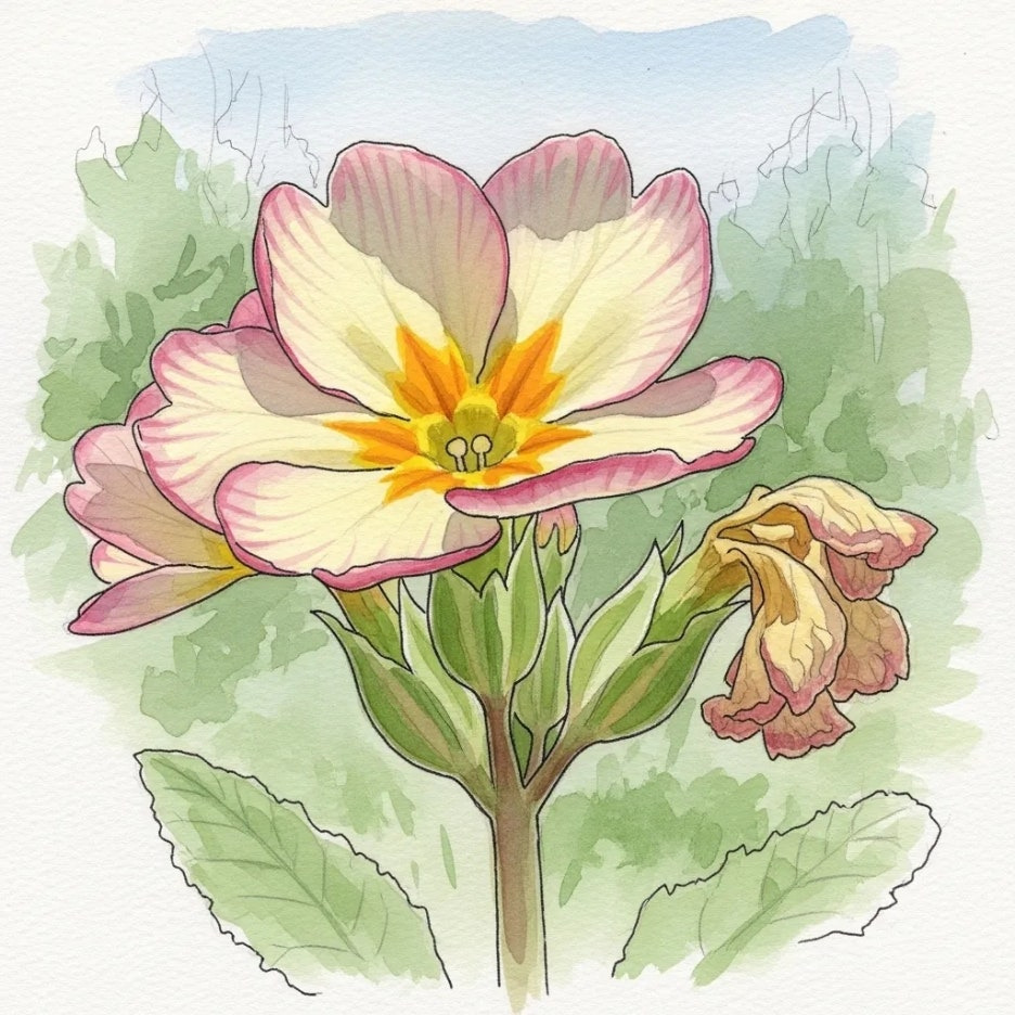 섬세한 꽃이 환경 변화를 알리는 모습