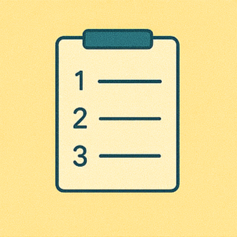 1순위 인증메달, 서류 체크리스트, 인감과 인증병 아이콘