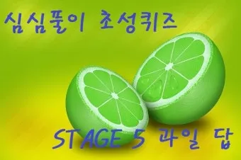 과일 이름 초성 퀴즈 모든 과일이름 총정리 자료집_19