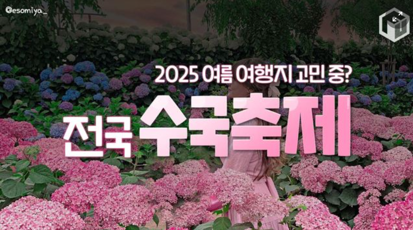 수국 축제 포스터