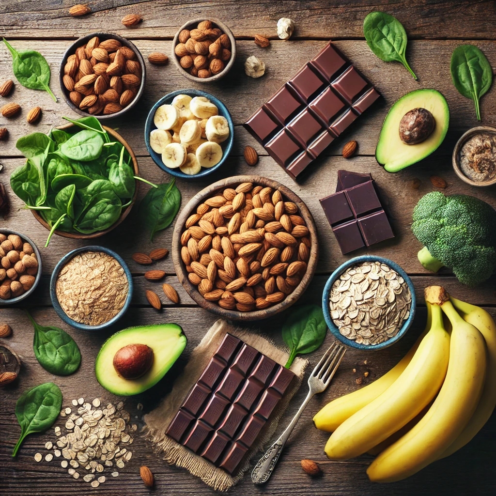 마그네슘이 풍부한 음식 이미지