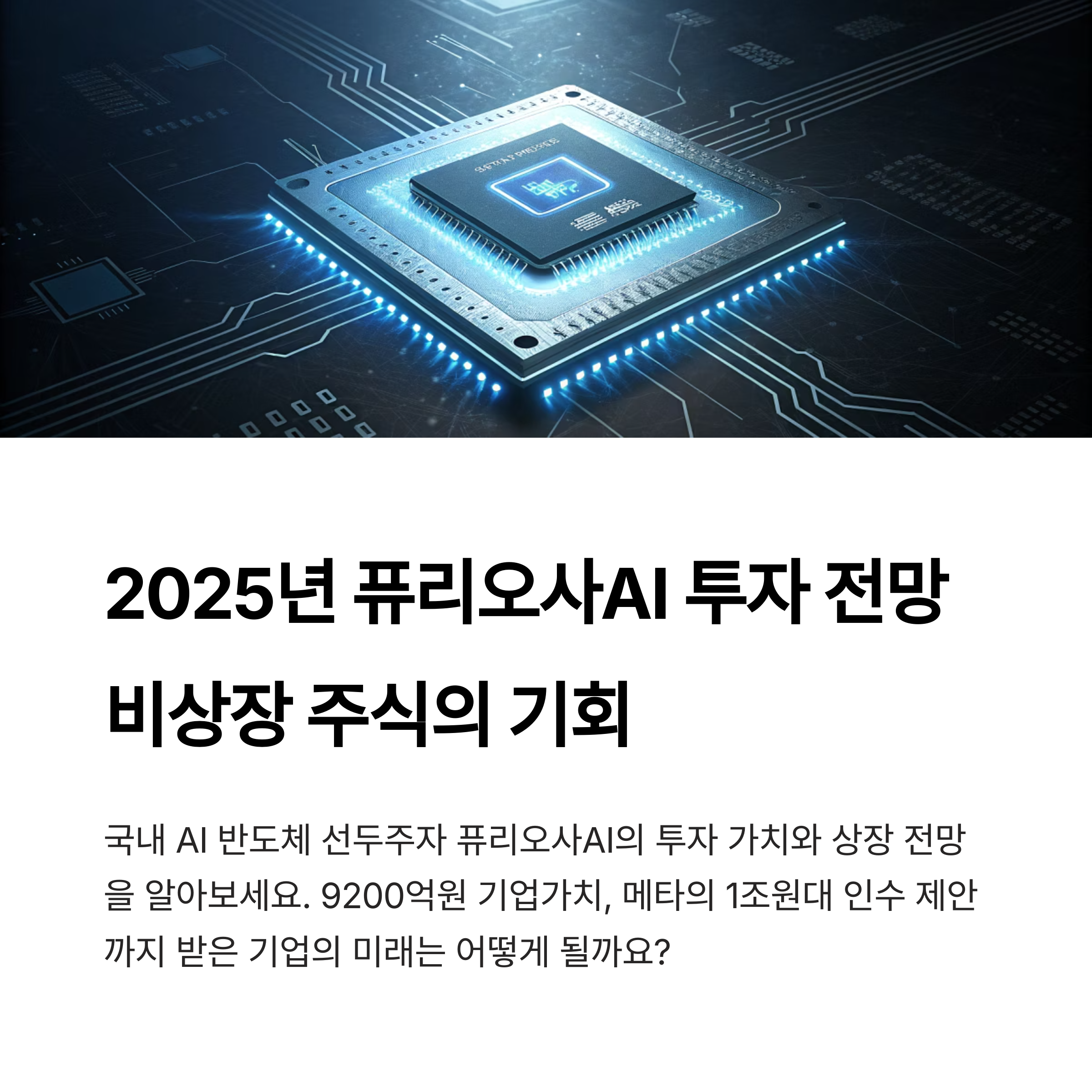 퓨리오사AI 주식 전망 2025년 비상장 투자, 상장 가능성, 기업가치 분석