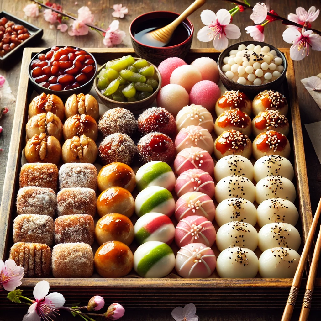 일본 단고의 다양한 종류