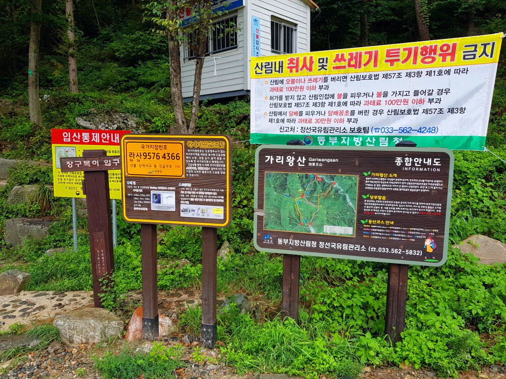 한국 명산 강원 평창 가리왕산 등산 mountain hiking