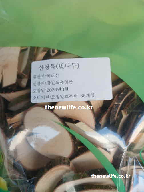 간 좋은 음식 약초 벌나무