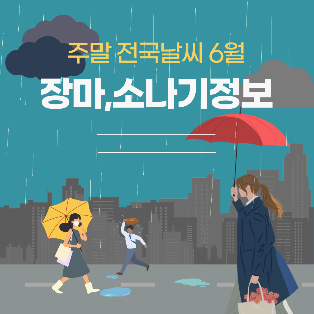 2025 장마 및 주말 날씨 정보