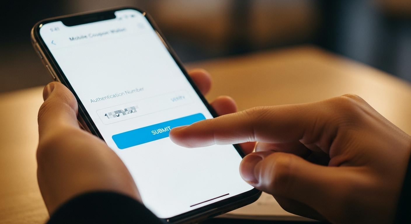 휴대폰 쿠폰지갑 인증번호