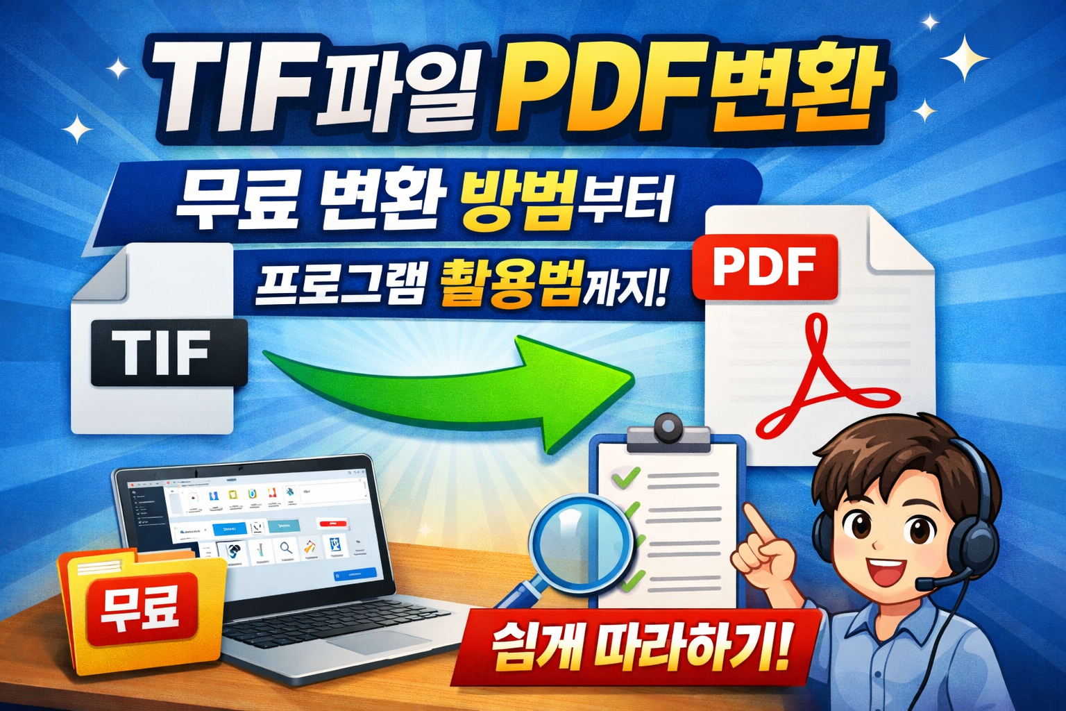 tif파일 pdf변환