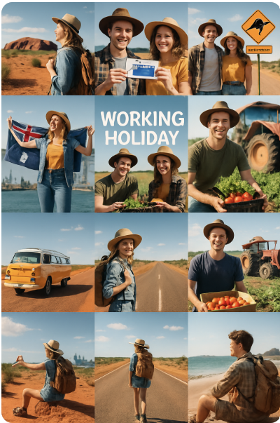 호주 워킹 홀리데이 관련 사진