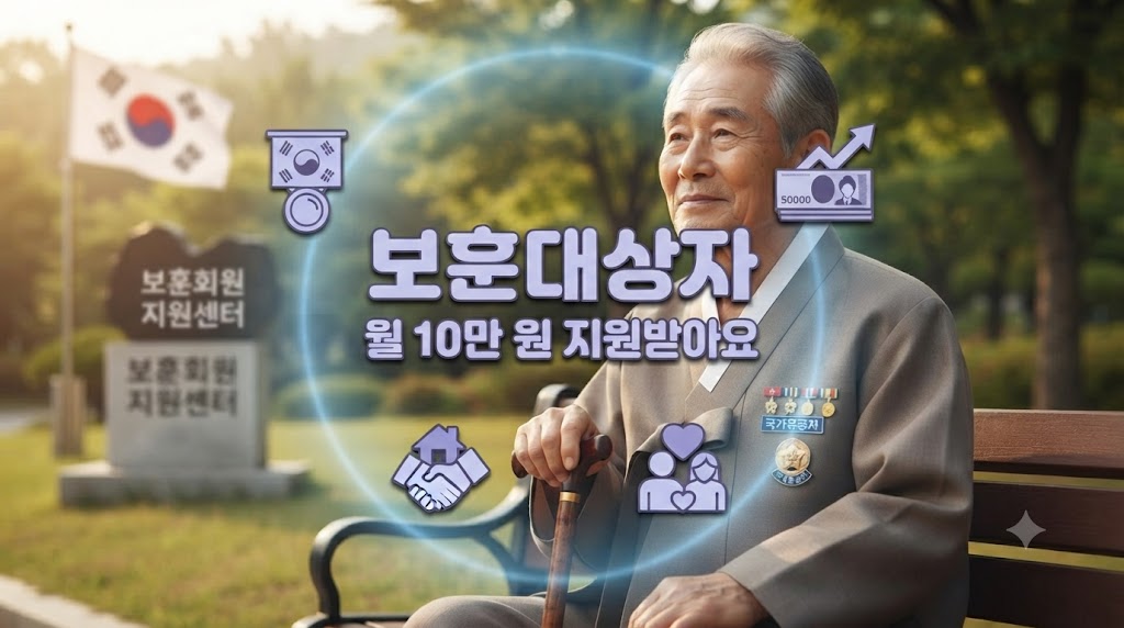 고령의 국가유공자의 모습
