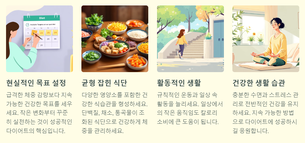 건강한 다이어트의 핵심