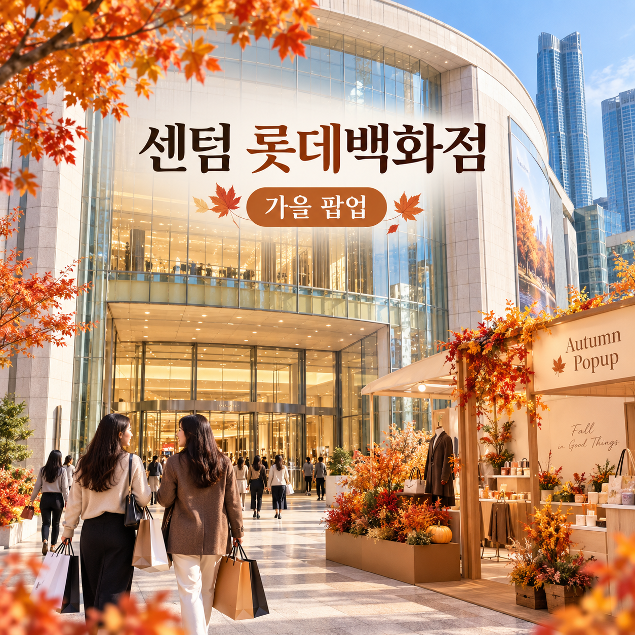 부산 센텀 롯데 백화점 최신 쇼핑 정보와 가을 시즌 팝업 소식 정리