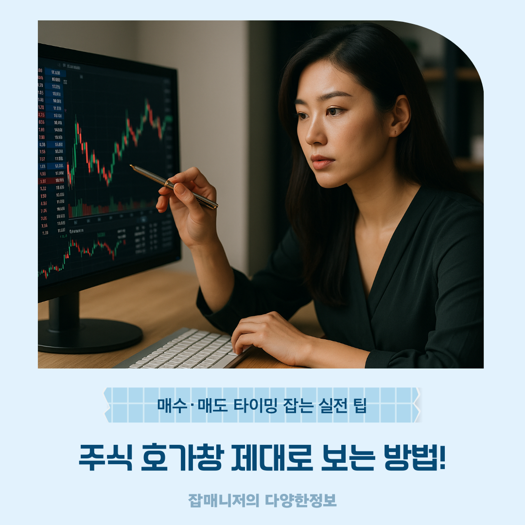 주식 호가창 제대로 보는 방법! 매수·매도 타이밍 잡는 실전 팁
