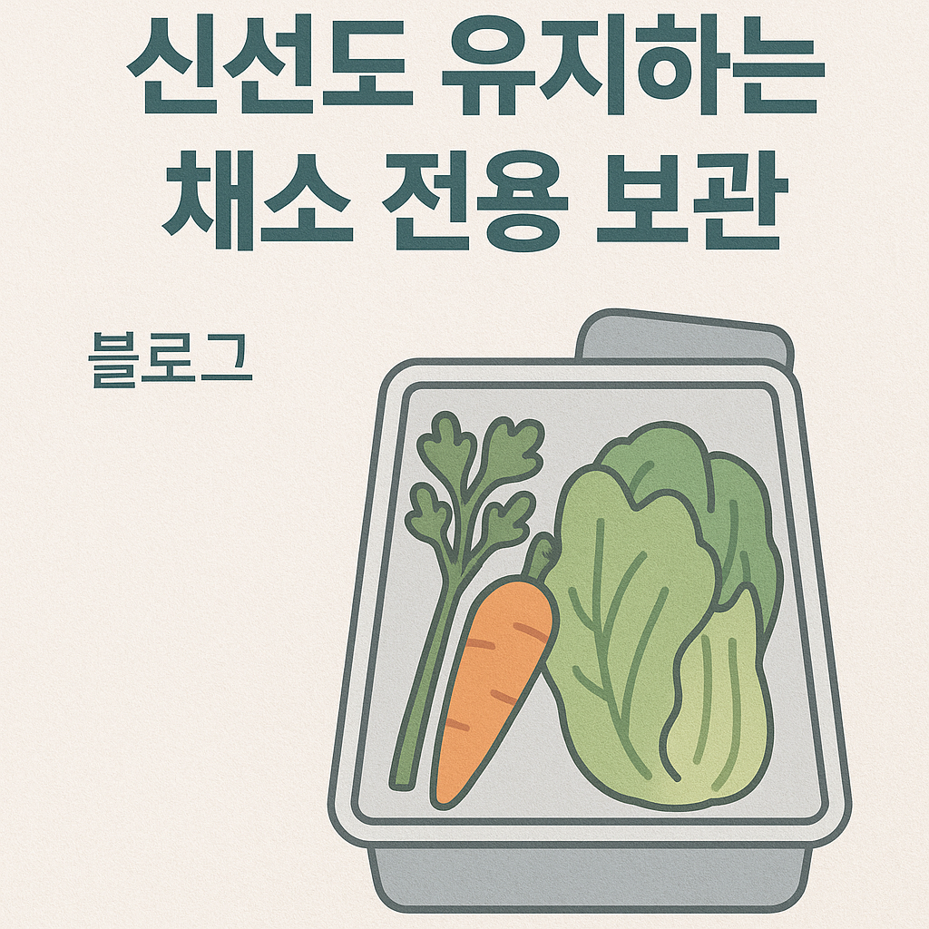 신선도 유지하는 채소 전용 보관 팁