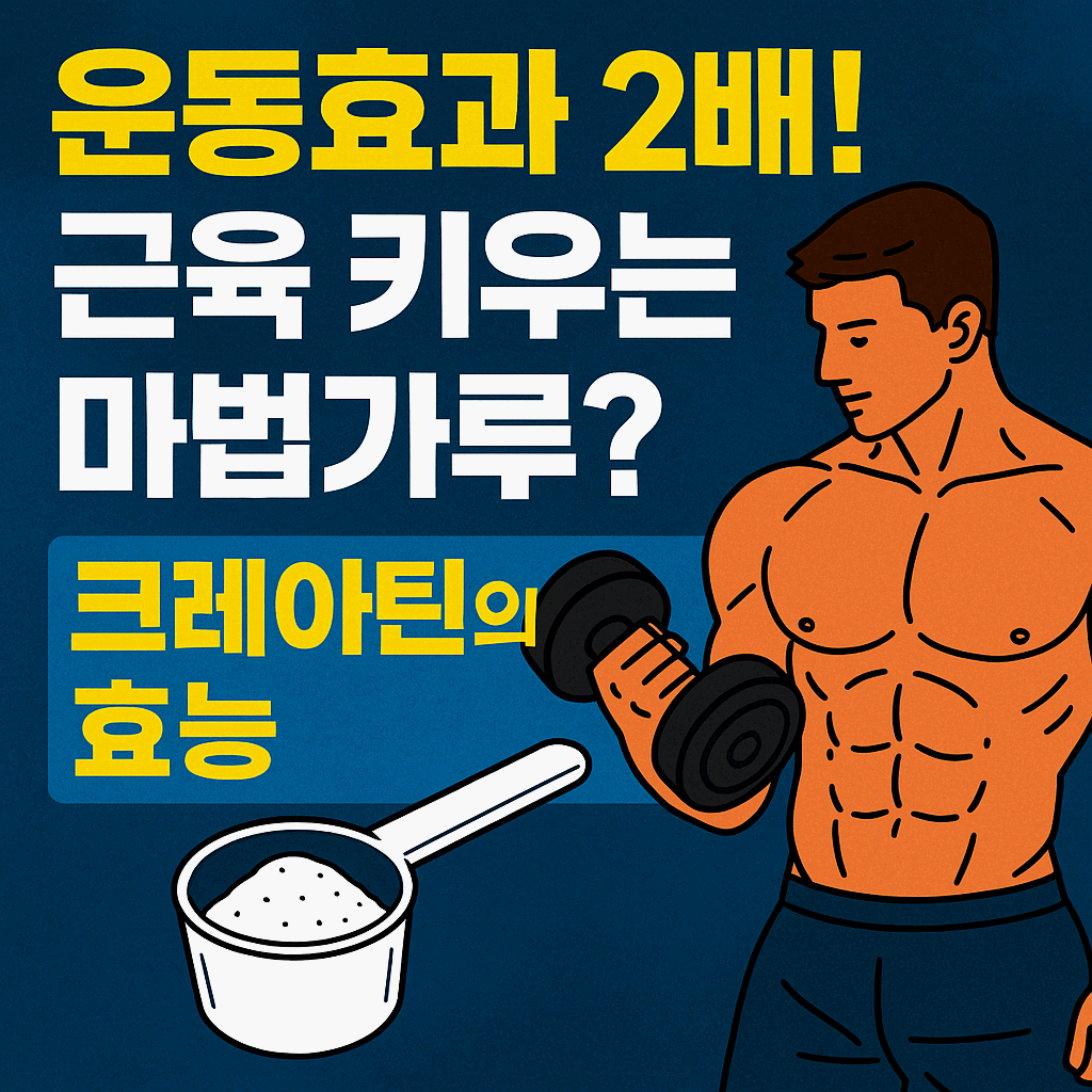 💥운동 좀 해본 사람들은 다 먹는다는 ‘크레아틴’의 효능, 부작용까지 완전 정리!
