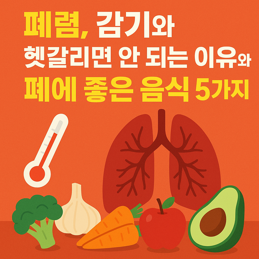 폐에 좋은 음식 5가지
