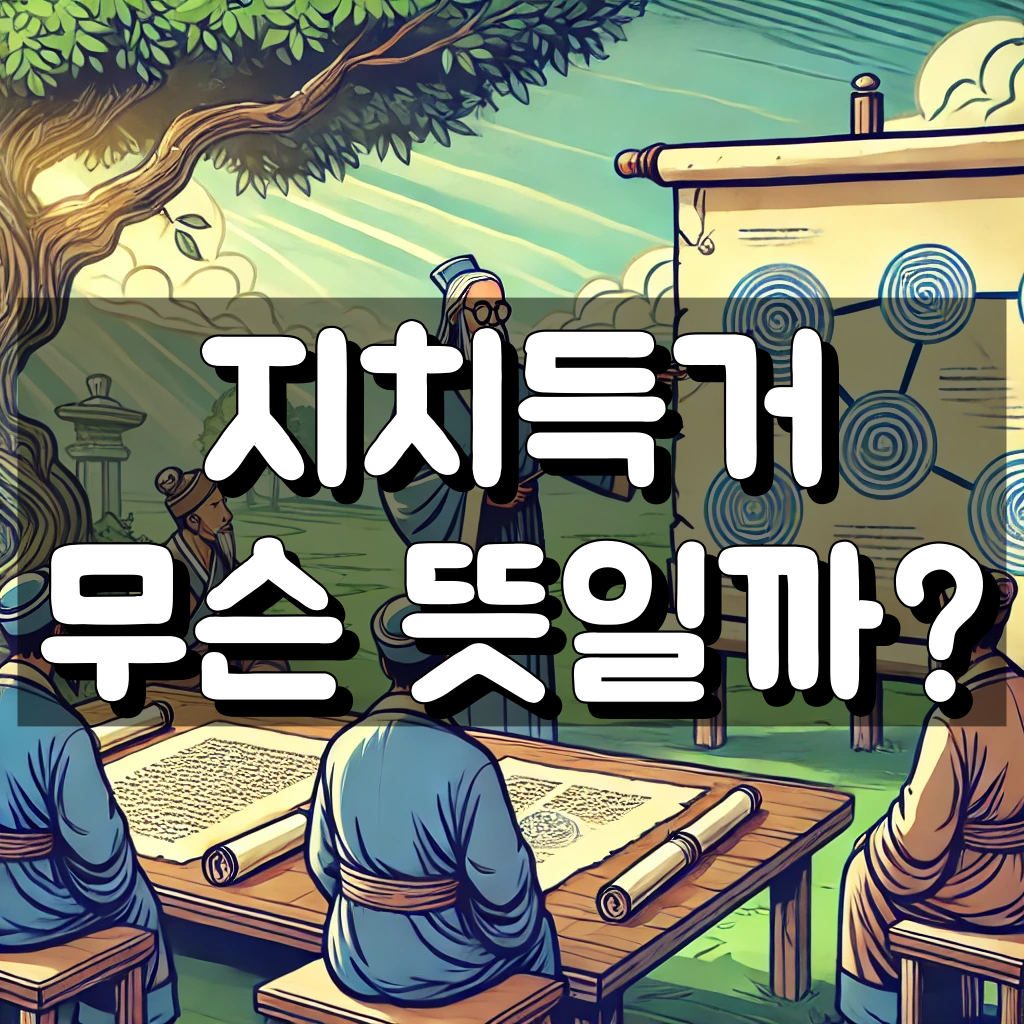 지치득거 뜻 대표 이미지