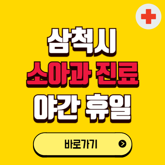 삼척시 야간 소아과 진료병원 찾기 ❘ 24시 일요일 주말 연휴 응급진료 추천 잘하는 곳