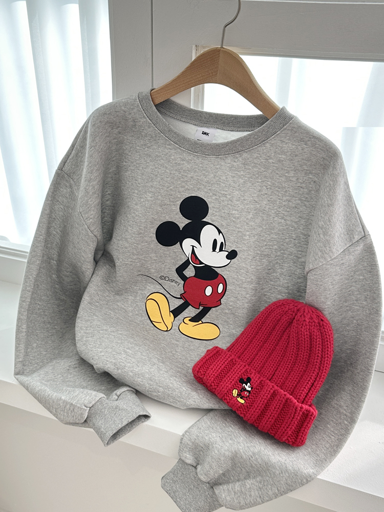 IMI 디즈니정품 볼드 기모 미키마우스 맨투맨