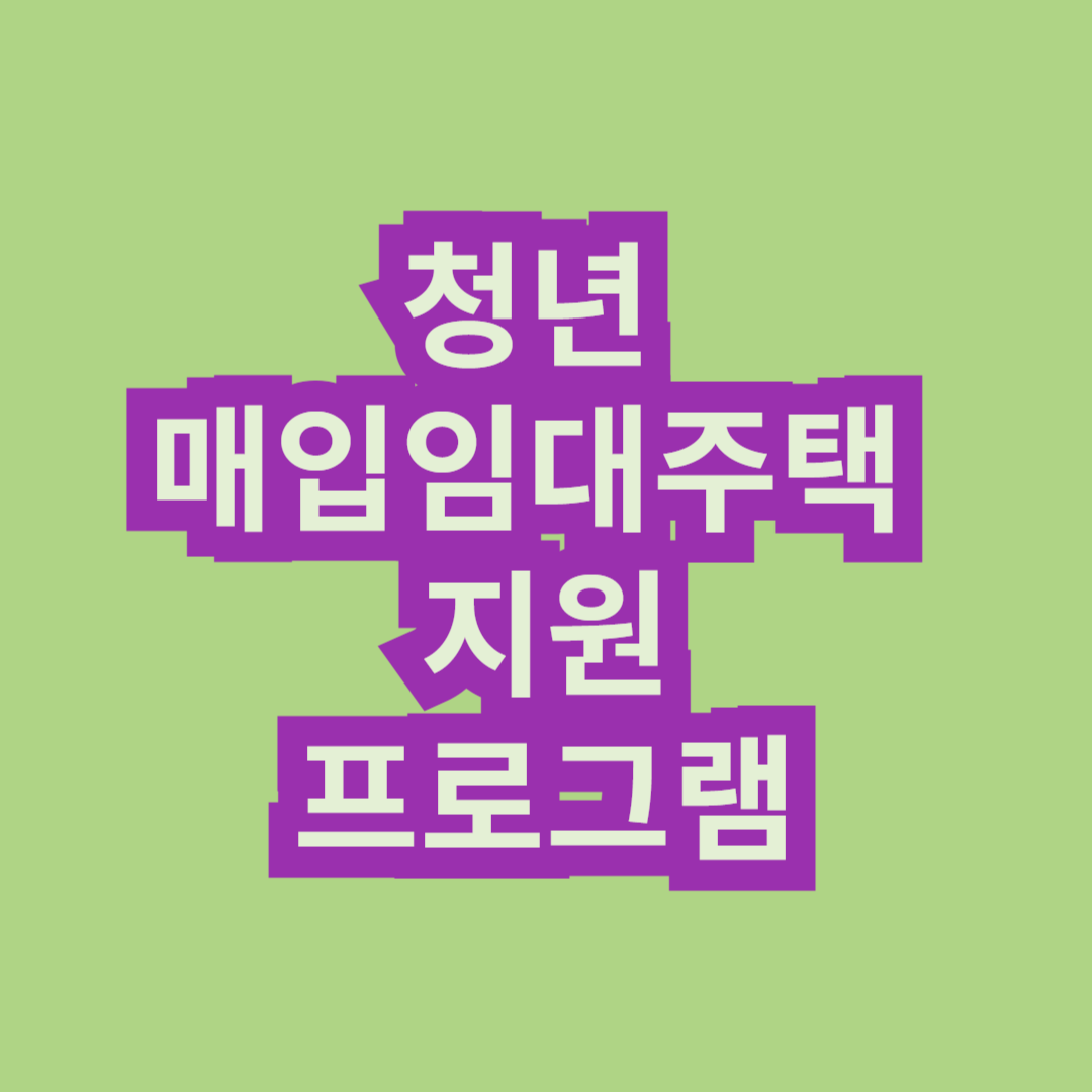 청년 매입임대주택 지원 프로그램