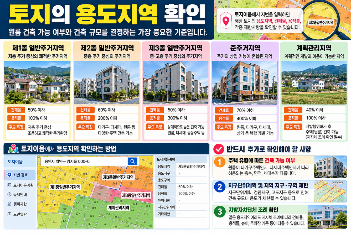 원룸 건축이 가능한 토지인지 먼저 확인하기
