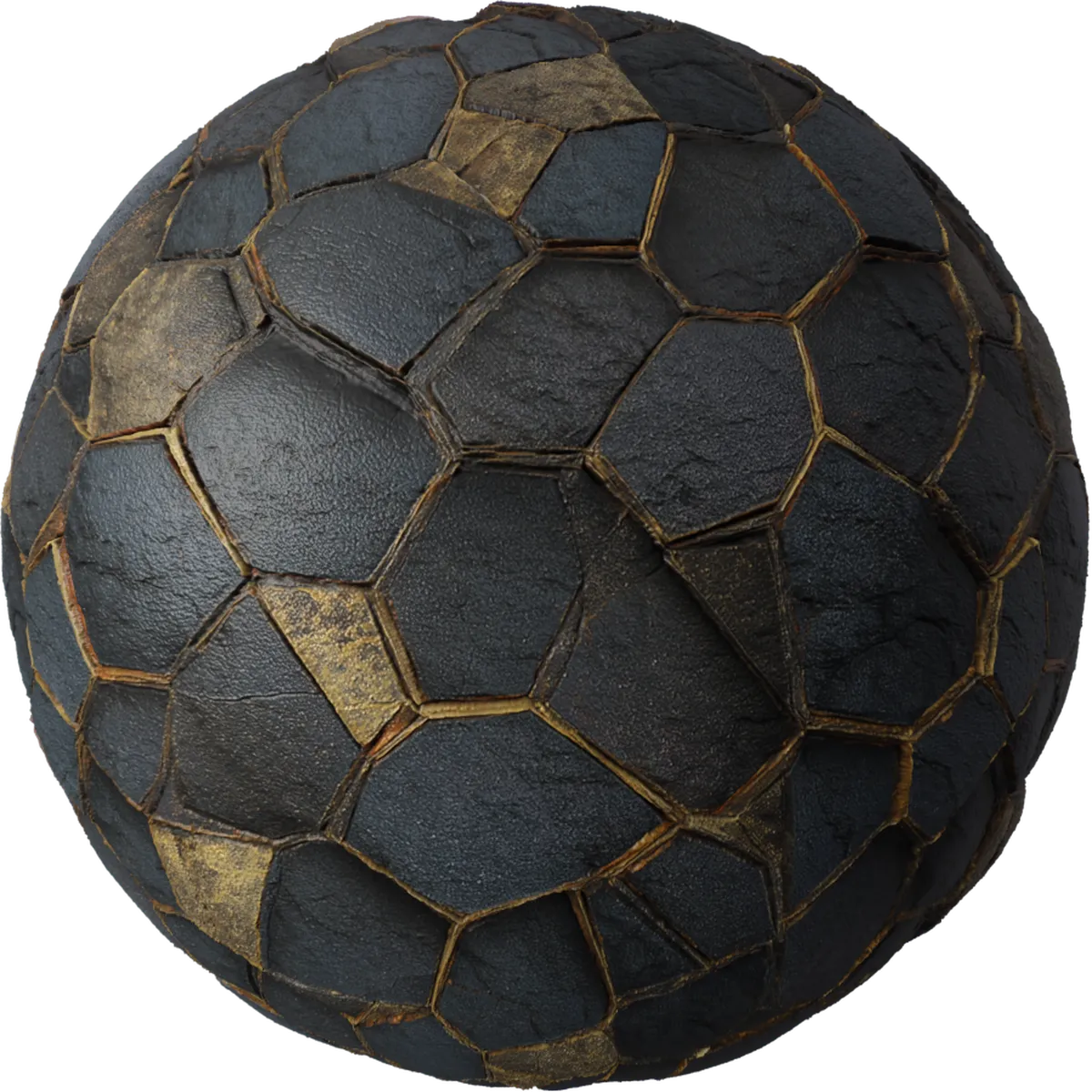 Gold Polygonal Floor Tile texture