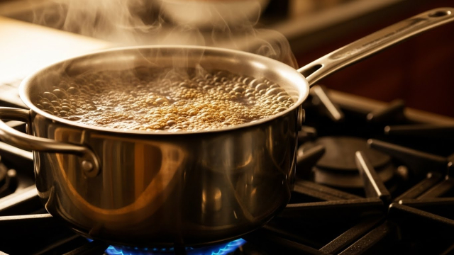 차가버섯 물 끓이는 과정