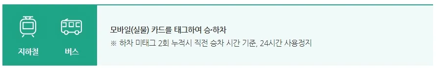 기후동행카드 이용방법 - 지하철, 버스