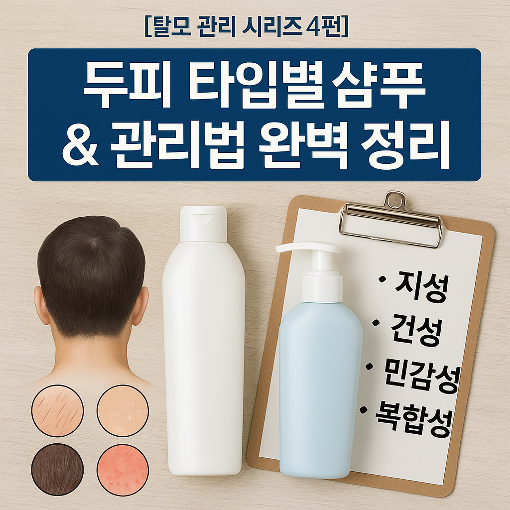 두피 타입별 샴푸 &amp; 관리법