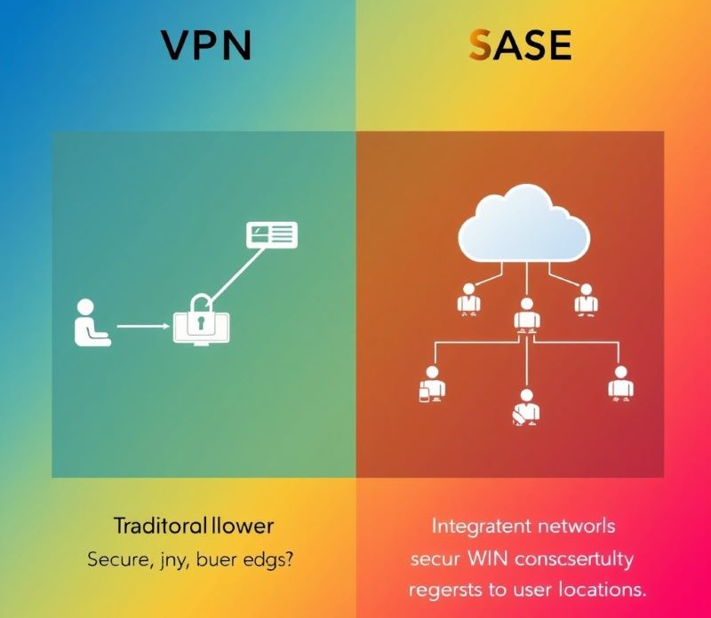 SASE vs. VPN-2025년 기업 보안 인프라